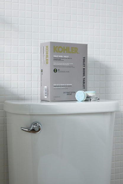 Kohler K-28634-NA Toilet Bowl Cleaning Tablets, Clean & Remove Stains, Fresh Ocean Scent, 32 Individually Wrapped Tablets