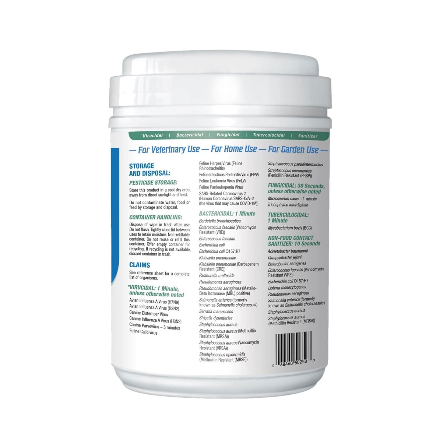 REScue One-Step Disinfectant Cleaner & Deodorizer Wipes for Vet Use – Cleaner for Kennels, Litter Boxes, Vet Offices, Pet Grooming Surfaces, Pet Items – Wipes Canister, 160-Count (Pack of 1)