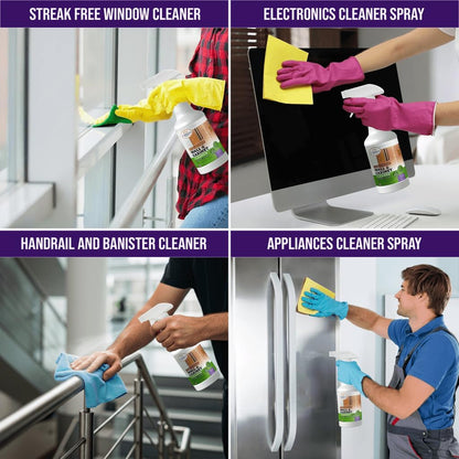 Natural Wall Cleaner Spray for Painted Walls,Ceiling,Cabinets,Baseboard,Wood,Stainless-Lavender Scented, Streak Free Stain Remover Spray for Dirt,Dust,Odor,Oils,Grease-Multipurpose & Deodorizing 24 Oz