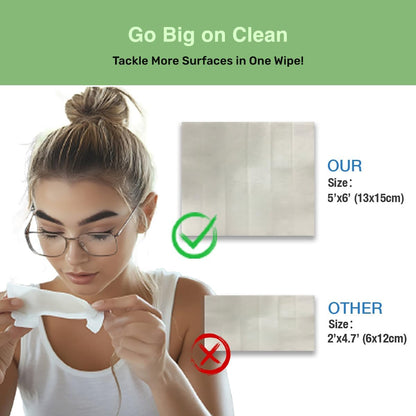 Optix Lens Cleaning Wipes - 300 Pre-Moistened, Individually Wrapped Wipes for Eyeglasses, Camera Lenses, Tablets, Phones, Computer Screens, and Other Surfaces