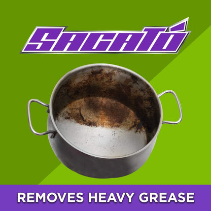 Cristal Products Sacato Cleaner & Degreaser, Liquid, Stainless Steel, 64 Fl Oz, 2 Pack