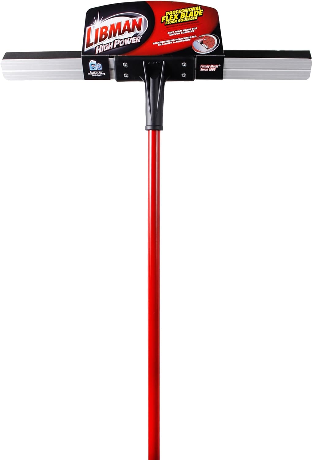 Libman 1014 Flex Blade Floor Squeegee with Natural Rubber, 24"