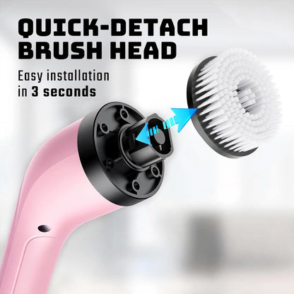 Highyes Electric Spin Scrubber for Cleaning Bathroom: Cordless Power Shower Scrubber - Electric Cleaning Brush for Tile Tub