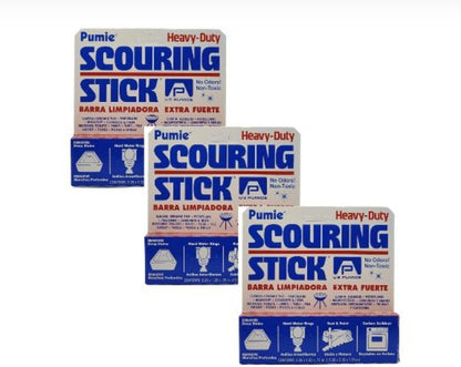 PUMIE Pumice Scouring Stick (1 Pack) - Extra Strong, Heavy Duty Pumice Cleaning Stone for Bathroom, Kitchen, Grill - Scouring Stick for Cleaning Pool, Rust, Stains & Hard Water Rings