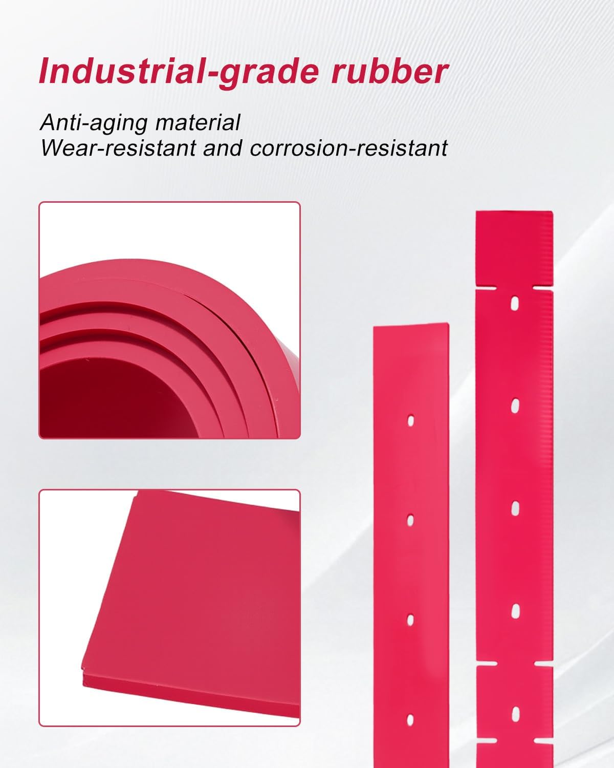 Squeegee Blade Kit Fit for Tennant A3 A5 T3 T3+ T3e T5 T5e Nobles Speed Scrub 17-24 SS3 24-32 SS5, Floor Scrubber Rubber Replace 32.6in 1011456 31in 1011232