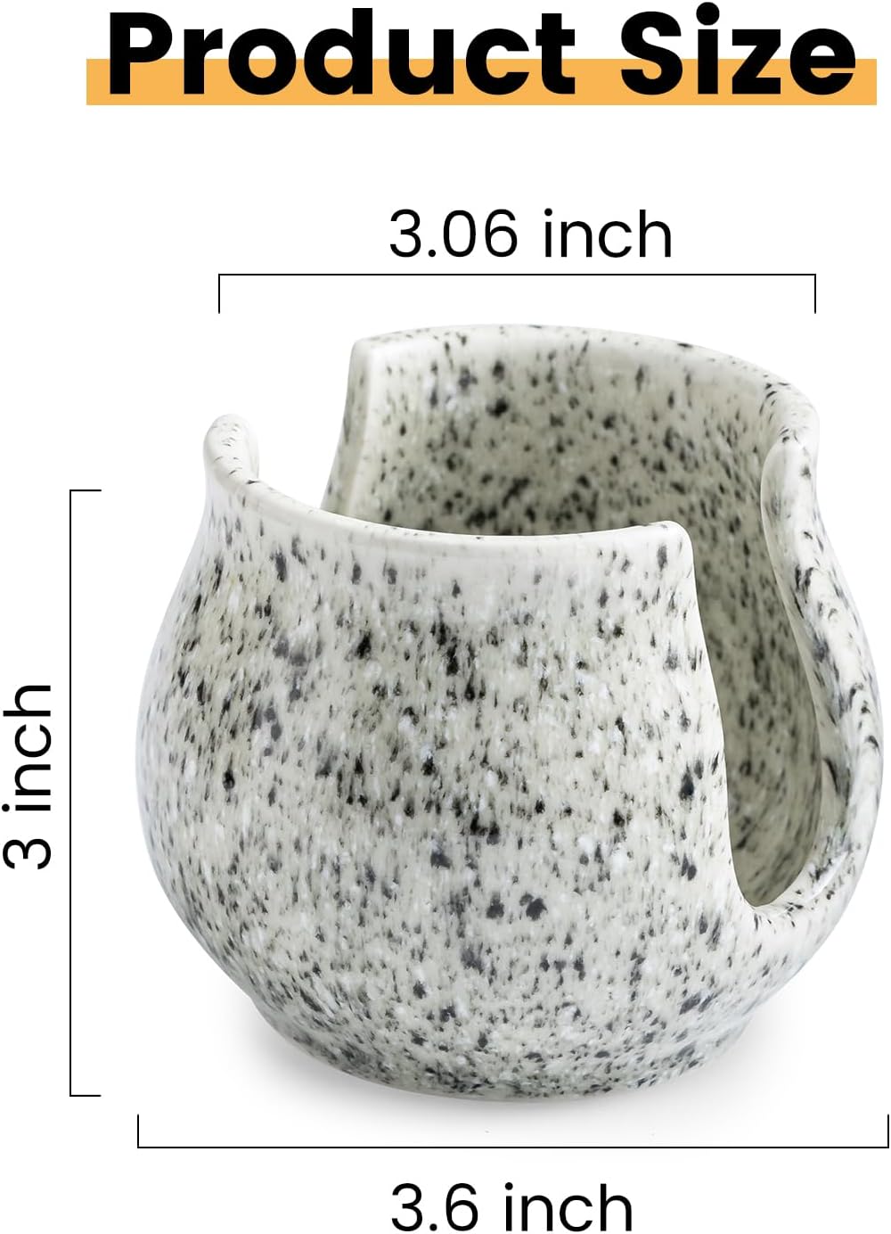 Zoeeker Sponge Holder for Kitchen Sink, Ceramic Dish Sponge Dish Rack Scrubby Caddy Kitchen Organizer Cute Sink Caddy Organizer, Farmhouse Decor, Speckled Glaze