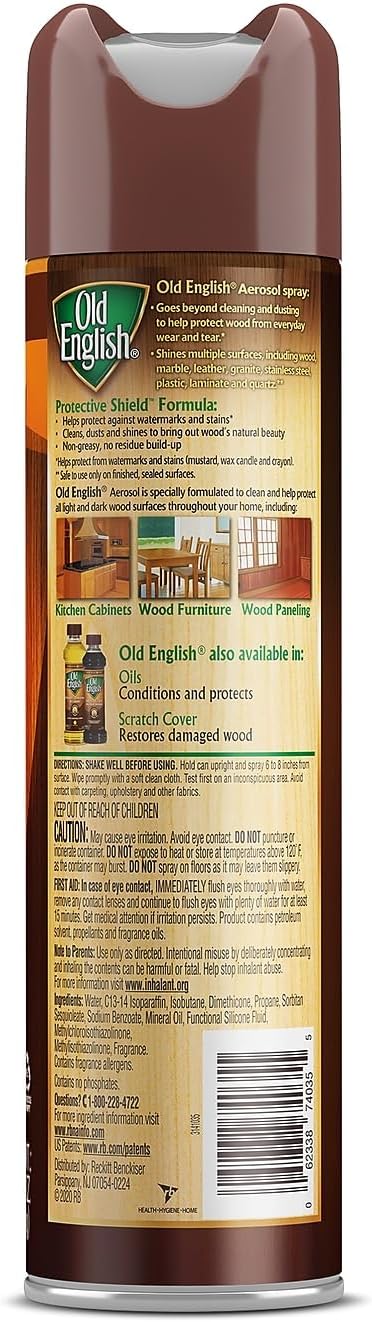 OLD ENGLISH 74035EA Furniture Polish, 12.5oz Aerosol