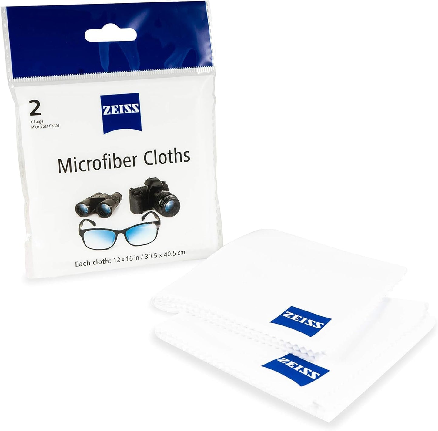 ZEISS Lens Care Pack – 2x 8oz Streak-Free Lens Spray and Microfiber Cloths for Eyeglasses and Optics