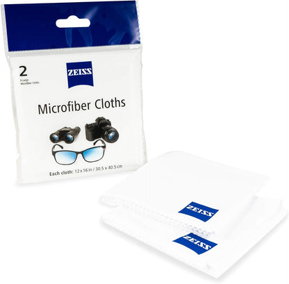 ZEISS Lens Care Pack – 2x 8oz Streak-Free Lens Spray and Microfiber Cloths for Eyeglasses and Optics