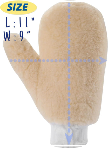 Painters Mitt with Thumb, Painting with Hand Mitts, Paint Mitt, Cleaning, and Dusting Mitt, Painters & Decorators Glove（2-Pack)