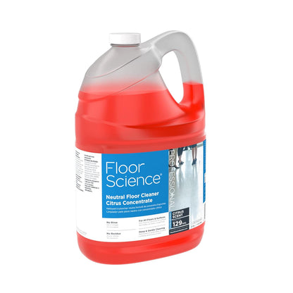 Diversey Floor Science CBD540441 Professional Neutral Floor Cleaner, Deep & Gentle Cleaning with No Residue, Citrus Scent, Concentrate, 1-Gallon