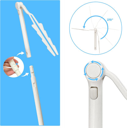 KEUYE Replacement Handles Compatible with Swiffer Duster Refill, Extended Handle, Adjustable Length Handles only (2pcs)