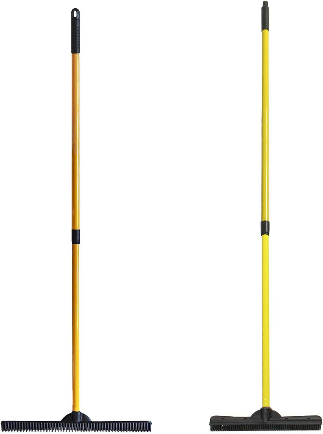 FURemover Pet Hair Removal Rubber Broom, 61" Telescopic Handle