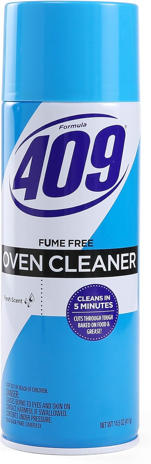 409 Fume Free Oven Cleaner 19oz Aerosol, Fresh Scent, Cuts Through Grease & Grime on Contact, A Powerful Clean You Can Trust, Fresh Scent, 19 Oz | Grill Cleaner, Stove Top Cleaner