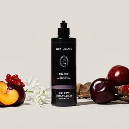 Preston Lane Luxury Dish Soap, Mayfair Scent | Plant Powered Formula with Essential Oils | Tough on Grease, Gentle on Hands | Vegan, Cruelty Free, Clean Ingredients