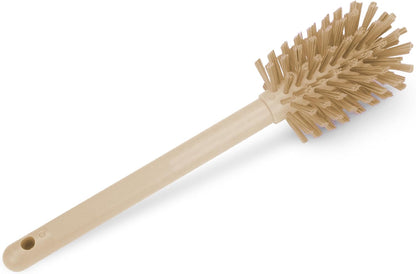 SPARTA Large Water Bottle Brush Ideal for Wide-Mouth Jars, Bottles and Tumblers, Dishwashing Tool with Handle for Home and Commercial Kitchens, Plastic, 12 Inches, White