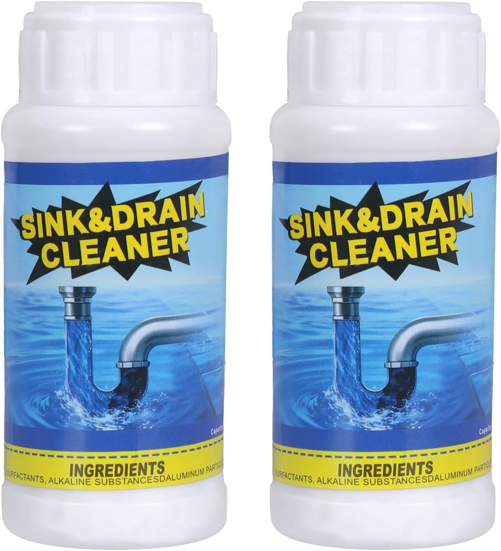 Powerful Sink Drain Cleaner - Fast Foaming Pipeline Dredging Agent for Kitchen Sink,Bathroom & Shower,Toilet Pipes (5pcs, sky blue)