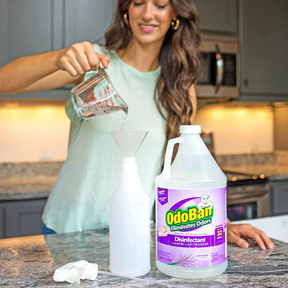 OdoBan Disinfectant Concentrate and Odor Eliminator, Made in the USA, Original Eucalyptus Scent, 1 Gallon