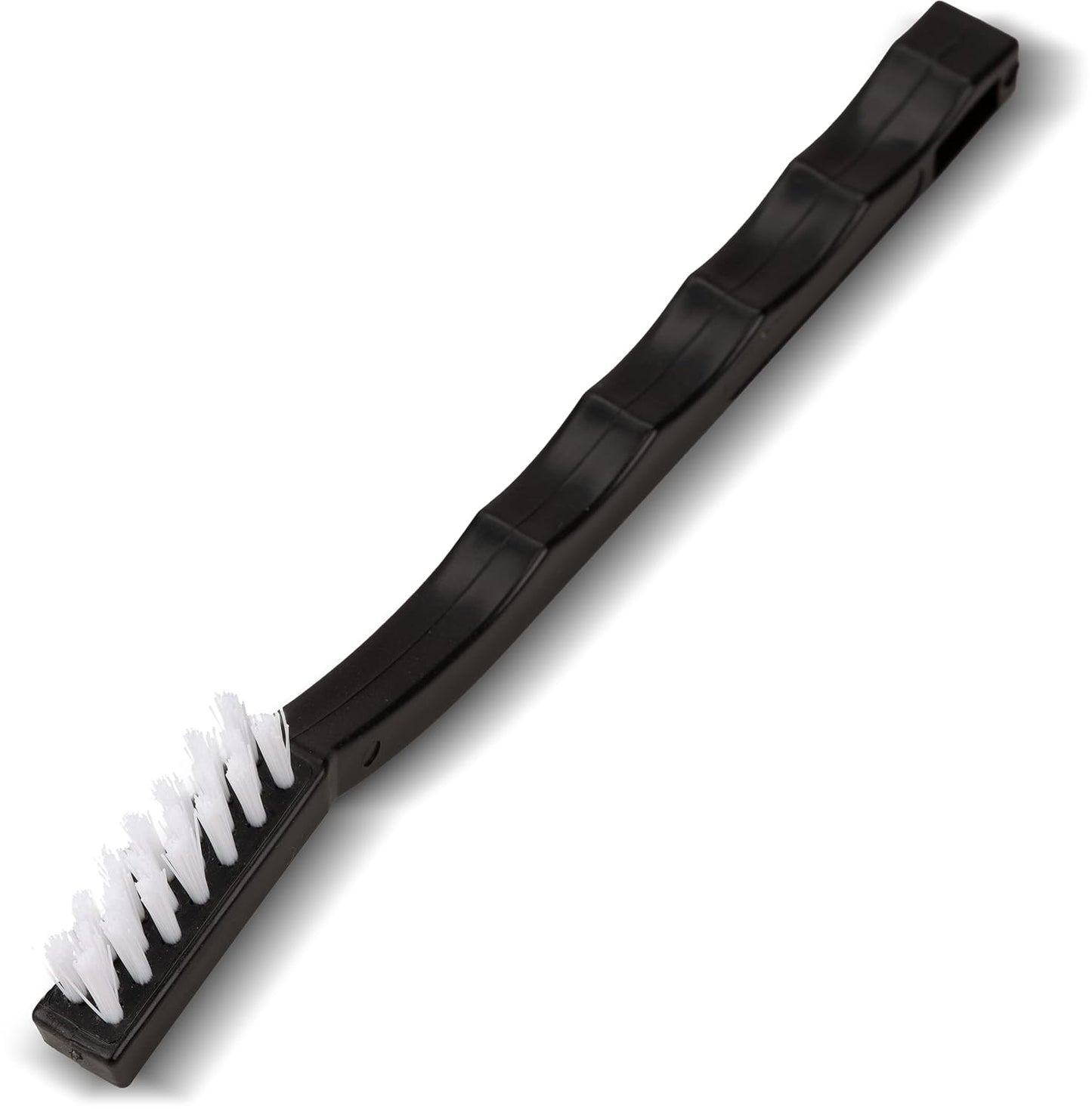 Carlisle FoodService Products Flo-Pac Maintenance Brush, Toothbrush Style Utility Scrubber for Cleaning With Nylon Bristles, 7", 1 Count, Black