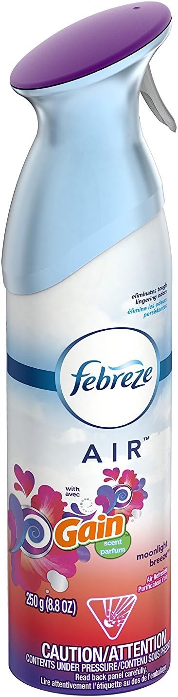 Febreze Air Mist Air Freshener Spray, Odor-Fighting Room Spray, Air Fresheners for Home and Bathroom and Kitchen, Aerosol Can, Gain Island Fresh Scent, 8.8oz, (Pack of 2)