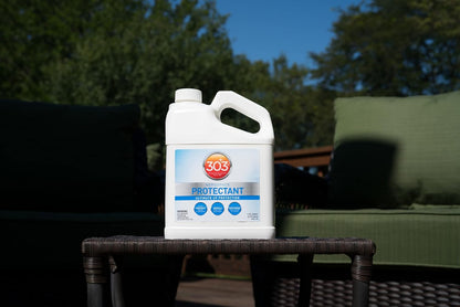 303 Products (30308CSR) UV Protectant Spray for Vinyl, Plastic, Rubber, Fiberglass, Leather & More – Dust and Dirt Repellant - Non-Toxic, Matte Finish, 16 Fl. oz., White