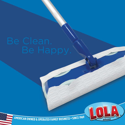 LOLA Dry Sweeping Cloth Refill Pads, 32 Pack, Unscented, Compatible with Swiffer Floor Mop, Comparable to Swiffer Refills, 11" x 8.13"