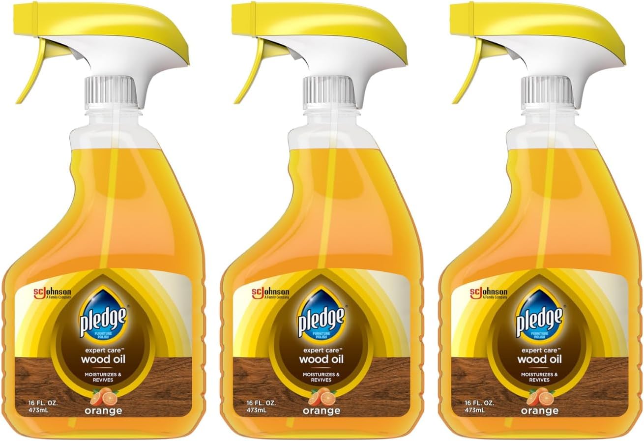 Pledge Revive It Restoring Oil, Orange 16oz (3-Pack, Packaging May Vary)