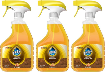 Pledge Revive It Restoring Oil, Orange 16oz (3-Pack, Packaging May Vary)