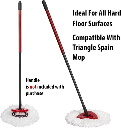 4-Pack Mop Replacement Heads for Ocedar Mop Replace Head EasyWrin Spin Mop Heads Replacements, Easy Cleaning Mop Head Replacement