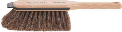 Superio Handheld Comfort Grip Dustpan and Brush Set - Hand Broom with Swiss Natural Horsehair Bristles.