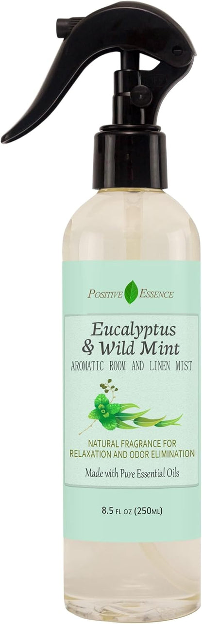 Lavender Room and Pillow Spray, Natural Aromatherapy Sleep Spray with Lavender Essential Oil for Relaxation, Fabric & Bedding Mist, Non-Aerosol Odor Neutralizer
