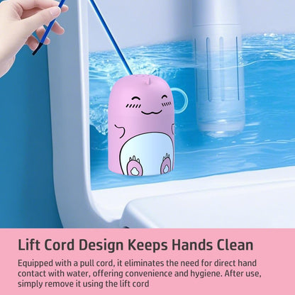 Cute Dinosaur-Shaped Toilet Bowl Cleaner Bottle, Bathroom Toilet Tank Cleaner with Jasmine Scent,One bottle lasts for 90 days (1, green)