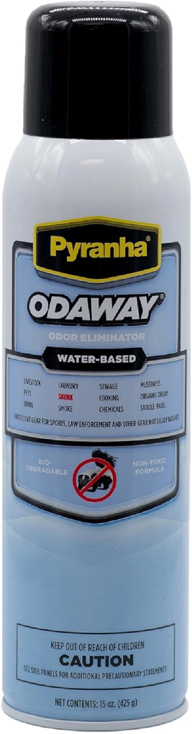 Pyranha Odaway Ready-to-Use Odor Eliminator Spray – Broad Spectrum Scent Neutralizer for Home, Kennel, Car, Bathroom & Gear, Quart