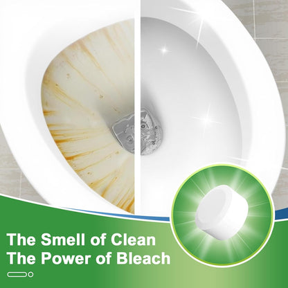 Msvvko Toilet Bowl Cleaner Tablets with Bleach 12 PACK Powerful Formula to Eliminate Limescale & Rust