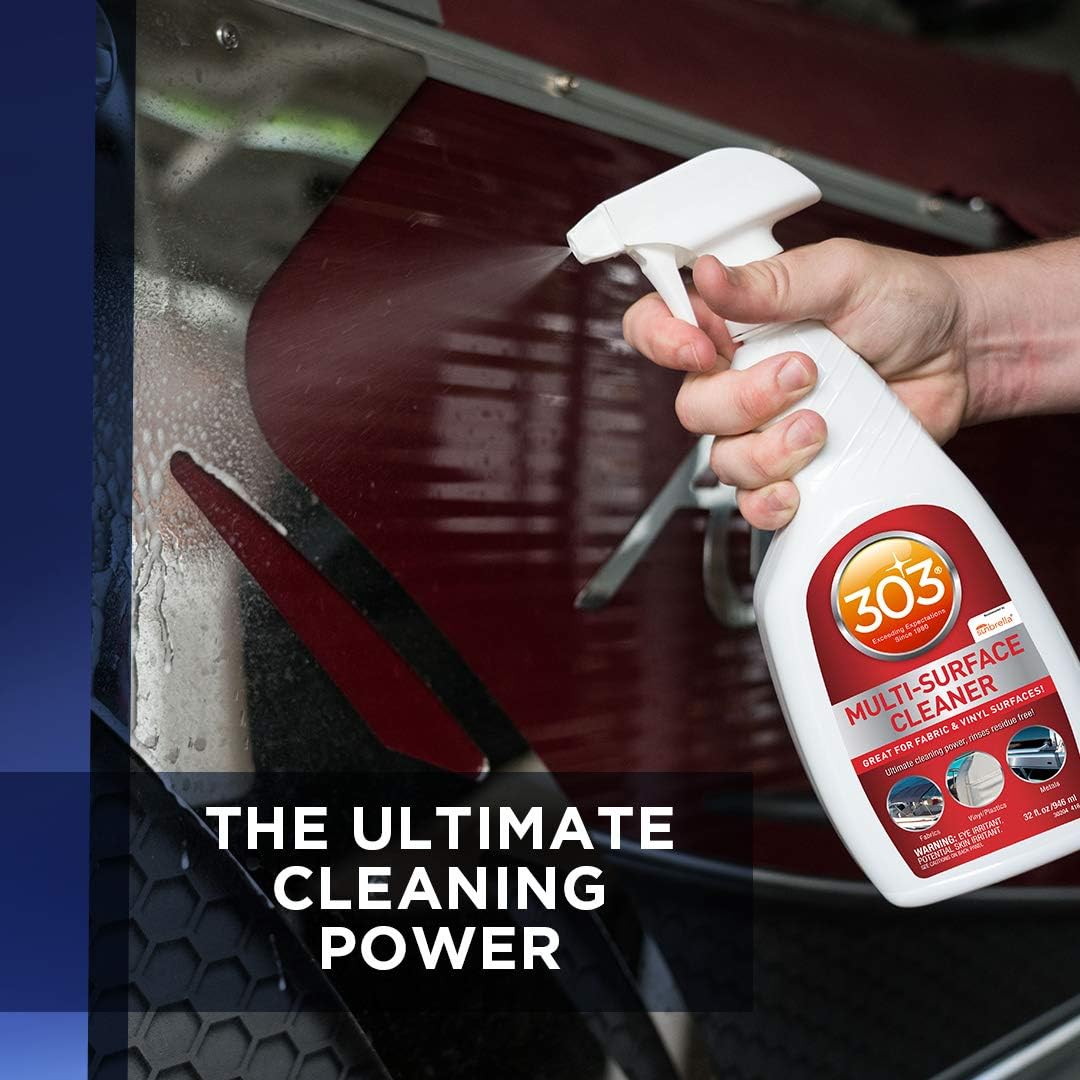 303 Multi-Surface Cleaner - Safely Cleans All Water Safe Surfaces - Ultimate Cleaning Power - Rinses Residue Free - Recommended By Sunbrella, 16 fl. oz. (30445CSR) Packaging May Vary