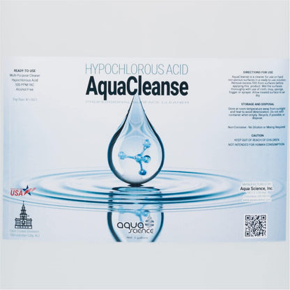 AquaCleanse Hypochlorous Acid 500PPM All-Purpose Cleaner Spray (1 Gallon) – 3X Stronger Than Standard HOCL – Pet & Family Safe, Non-Toxic Surface Cleaner & Odor Remover - No Harsh Chemicals – USA Made