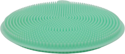 Handy Housewares 4" Round Silicone Dish Scrubbing Sponge/Vegetable Scrubber Brush (Pastel Blue, 1 Pack)