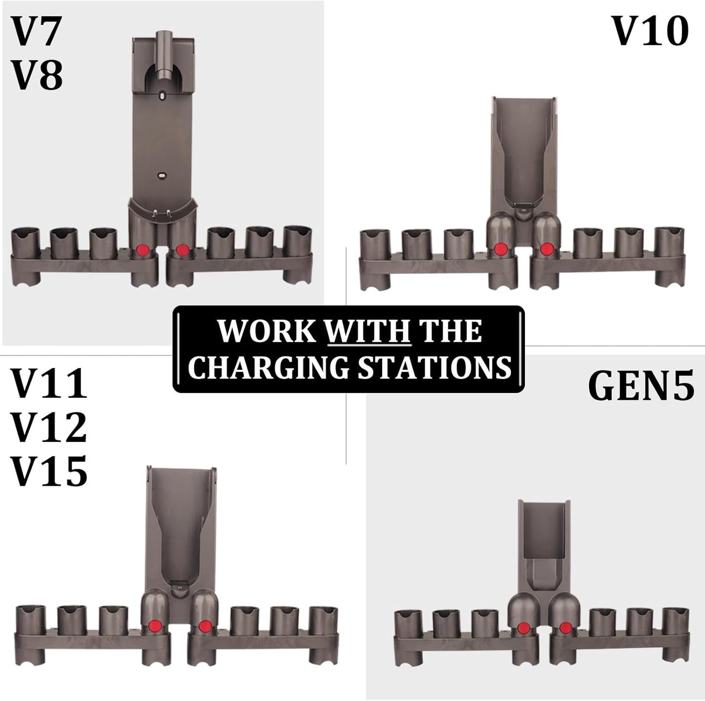 Fulllclean Crevice Tool Attachment Compatible with Dyson Gen5 V15 V15s V12 V11 V10 V9 V8 V7 Vacuum Cleaner Accessories Replacement Parts Brush Nozzle
