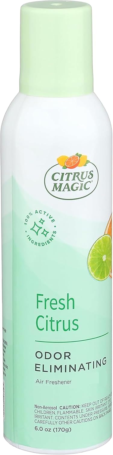 Citrus Magic Odor Eliminator Air Freshener Spray for Home, Orange Blast, 3-Ounce, Pack of 3