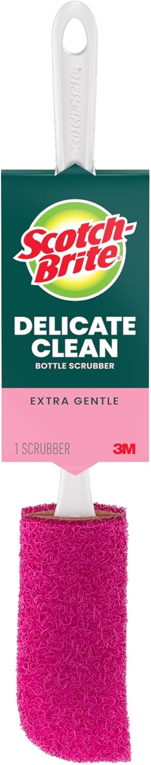 Scotch-Brite Water Bottle Scrubber, Safe On Glass, Plastic and Stainless Steel