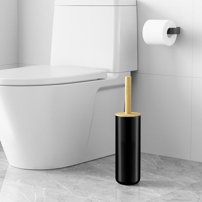 SUBEKYU Toilet Brush, Toilet Bowl Brush and Holder Set, Bathroom Toilet Bowl Cleaner Scrub Brush Set Scrubber for Deep Cleaning, White