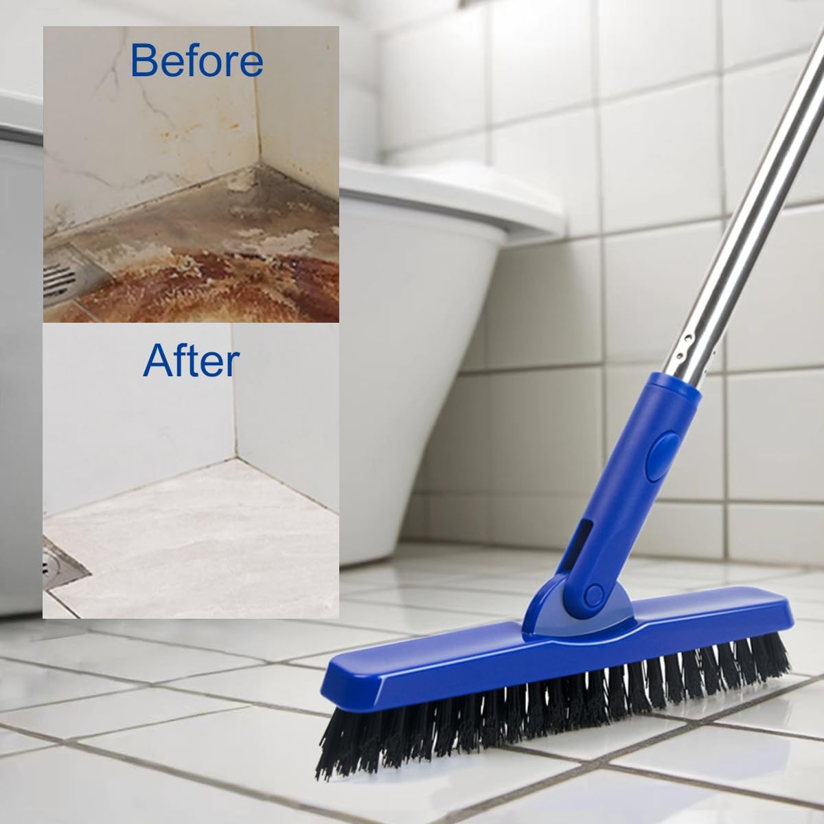 CELOX Grout Cleaner for Tile Floors, Shower Tile Floor Scrubber for Cleaning Baseboard Bathroom, Black