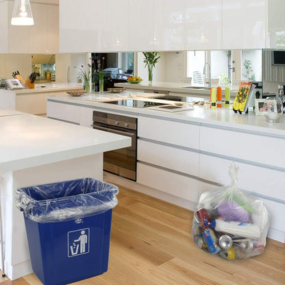 18 Gallon Clear Large Trash Bag, 95 Counts