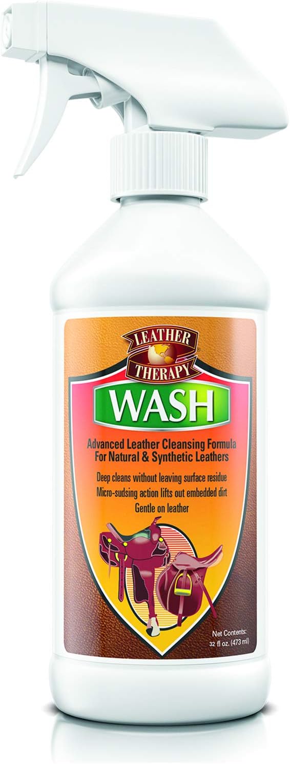 Leather Therapy Wash, Premium Cleaner & Moisturizer for Natural and Synthetic Leather, 16oz