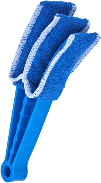 Blind Cleaner Duster Tool, Fan Blade Cleaner, Air Duct Cleaning Tools, Blue Window Blinds Cleaner with Microfiber Sleeve for Fans, Window Blinds, Vents, Shutters…(2 Pack -Superio)