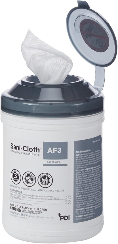 Sani-Cloth AF3 Alcohol-Free Disposable Disinfectant Wipes - 160 Wipes