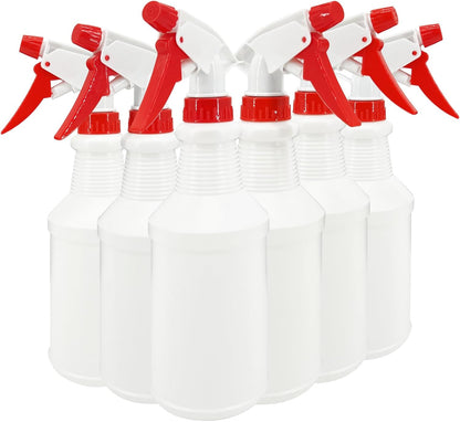 16 Oz Spray Bottle (12 Pack),Spray Bottles for Cleaning,Reusable Empty Refillable Solutions Plastic Bottle,Spray Bottle Bulk for Garden,Plants,Water,Kitchen and Commercial