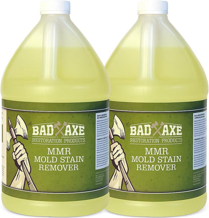 Bad Axe MMR Instant Mold Stain and Mildew Stain Remover - Professional Strength, Contractor Grade Cleaning Solution, Professional Quality Formula, Odor Removal, 1 Gallon (1)