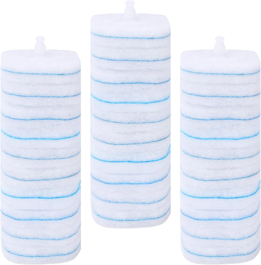 30 Count Disposable Toilet Brush Refills, Toilet Refill Pads Compatible with Clorox and Oshang Toilet Brush, Bathroom Cleaning Heads