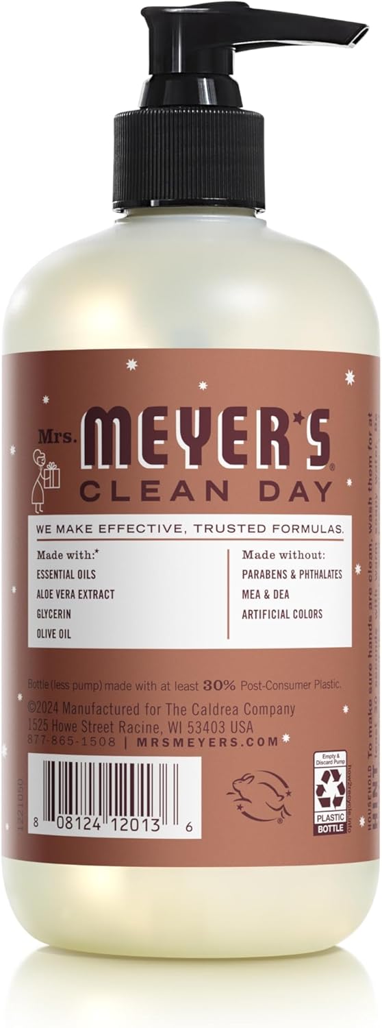 Mrs. MEYER'S Kitchen Set, Dish Soap, Hand Soap, and Multi-Surface Cleaner, 3 CT (Snowdrop)